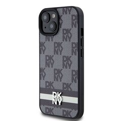 DKNY DKHCS24SPCPTSSK S24 S921 czarny|black hardcase Leather Checkered Mono Pattern & Printed Stripes цена и информация | Чехлы для телефонов | pigu.lt