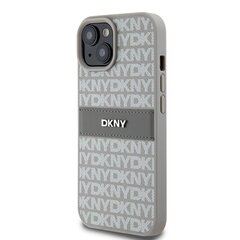 DKNY DKHCP15MPRTHSLE iPhone 15 Plus | 14 Plus 6.7" beżowy|beige hardcase Leather Mono Stripe & Metal Logo цена и информация | Чехлы для телефонов | pigu.lt