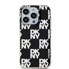 DKNY DKHCP15SHDLCEK iPhone 15 | 14 | 13 6.1" czarny|black hardcase IML Checkered Mono Pattern цена и информация | Чехлы для телефонов | pigu.lt