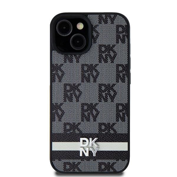 DKNY Hardcase Leather Checkered Mono Pattern & Printed Stripes kaina ir informacija | Telefono dėklai | pigu.lt