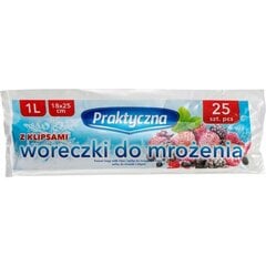 Šaldymo maišeliai, 25 vnt. цена и информация | Посуда для хранения еды | pigu.lt