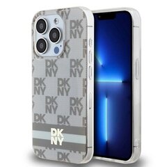 DKNY DKHMP13LHCPTSE iPhone 13 Pro | 13 6.1" beżowy|beige hardcase IML Checkered Mono Pattern & Printed Stripes MagSafe цена и информация | Чехлы для телефонов | pigu.lt