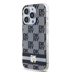 DKNY DKHMP14LHCPTSK iPhone 14 Pro 6.1" czarny|black hardcase IML Checkered Mono Pattern & Printed Stripes MagSafe цена и информация | Чехлы для телефонов | pigu.lt