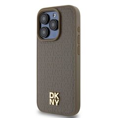 DKNY Hardcase Leather Pattern Metal Logo Mag цена и информация | Чехлы для телефонов | pigu.lt