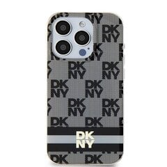 DKNY DKHMP15MHCPTSK iPhone 15 Plus | 14 Plus 6.7" czarny|black hardcase IML Checkered Mono Pattern & Printed Stripes MagSafe цена и информация | Чехлы для телефонов | pigu.lt