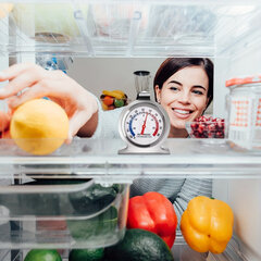 '1vnt / 2vnt šaldytuvo termometras' kaina ir informacija | Virtuvės įrankiai | pigu.lt