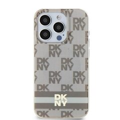 DKNY DKHMP14SHCPTSK iPhone 14 | 15 | 13 6.1" czarny|black hardcase IML Checkered Mono Pattern & Printed Stripes MagSafe цена и информация | Чехлы для телефонов | pigu.lt