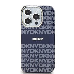 DKNY DKHMP15SHRHSEB iPhone 15 | 14 | 13 6.1" niebieski|blue hardcase IML Mono & Stripe MagSafe цена и информация | Чехлы для телефонов | pigu.lt