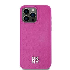 DKNY Hardcase Leather Pattern Metal Logo Mag kaina ir informacija | Telefono dėklai | pigu.lt