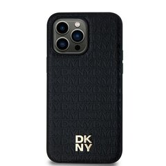 DKNY DKHMS24LPSHRPSK S24 Ultra S928 czarny|black hardcase Leather Pattern Metal Logo MagSafe цена и информация | Чехлы для телефонов | pigu.lt