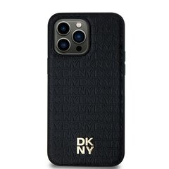 DKNY Hardcase Leather Pattern Metal Logo Mag kaina ir informacija | Telefono dėklai | pigu.lt