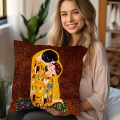 '1vnt klimt inspired artwork pagalvėlės užvalkalas 17' kaina ir informacija | Patalynės komplektai | pigu.lt