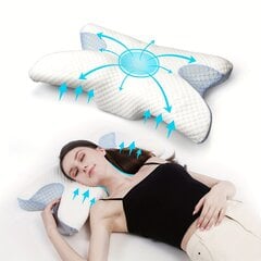 '1 vnt. lėto atšokimo kaklo pagalvė miego pagalvė atminties putplasčio pagalvė drugelio formos pagalvė šoniniams pabėgiams' kaina ir informacija | Pagalvės | pigu.lt