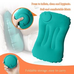 '1 vnt pripučiamos pagalvės preso tipas pripučiama pagalvė daugiafunkcė sulankstoma nešiojama pagalvė namų kelionėms darbas stovyklavietėje' kaina ir informacija | Patalynės komplektai | pigu.lt
