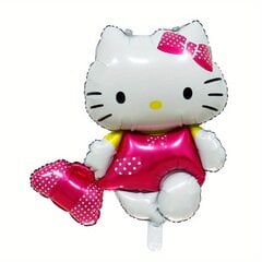 'Hello kitty aliuminio plėvelės balionas – animacinio filmo gyvūno forma' kaina ir informacija | Balionai | pigu.lt