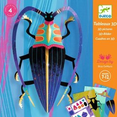 Kūrybinis rankdarbių rinkinys Popieriniai vabzdžiai Djeco kaina ir informacija | Lavinamieji žaislai | pigu.lt