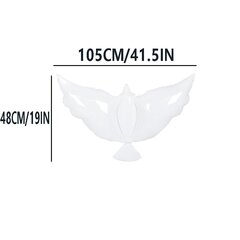 Folinis balionas Peace dove, baltas kaina ir informacija | Balionai | pigu.lt