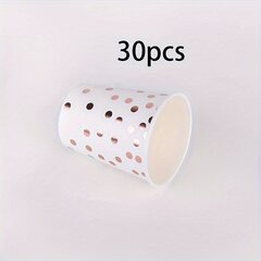 '30vnt.  popieriniai puodeliai' kaina ir informacija | Dekoracijos šventėms | pigu.lt