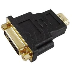 Akyga adapter AK-AD-02 DVI 24+5 (f) | HDMI (m) цена и информация | Адаптеры, USB-разветвители | pigu.lt