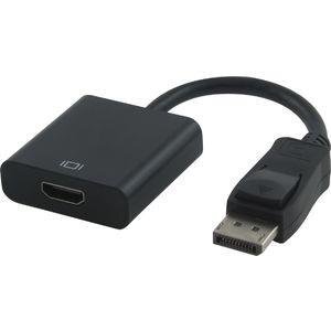 Adapteris HDMI lizdas - DisplayPort kištukas 0.15m цена и информация | Adapteriai, USB šakotuvai | pigu.lt
