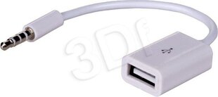 Akyga USB AM / MINI JACK AK-AD-24. цена и информация | Адаптеры, USB-разветвители | pigu.lt