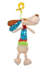 Pliušinis žaislas su patraukiama virvele Akuku Šuniukas kaina ir informacija | Žaislai kūdikiams | pigu.lt