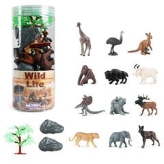 Gyvūnų figūrėlių rinkinys Wild Life, 15 d. kaina ir informacija | Žaislai berniukams | pigu.lt