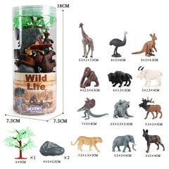 Gyvūnų figūrėlių rinkinys Wild Life, 15 d. kaina ir informacija | Žaislai berniukams | pigu.lt