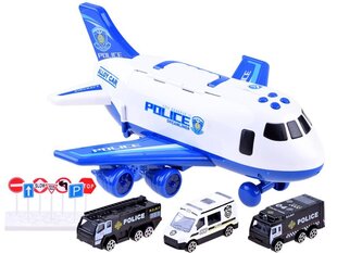 Žaislinis policijos lėktuvas su mašinėlėmis цена и информация | Игрушки для мальчиков | pigu.lt