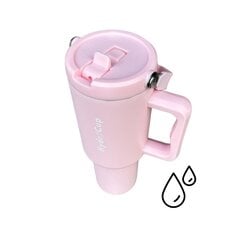 Термокружка HydroCup с трубочкой XL 1200мл - пастельный светло-розовый цена и информация | Термосы, термокружки | pigu.lt