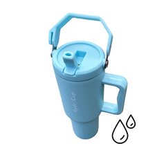 HydroCup термокружка с трубочкой XL, 1200мл, синяя цена и информация | Термосы, термокружки | pigu.lt