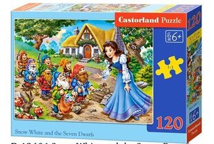 Dėlionė Castorland Snieguolė ir septyni nykštukai, 120 d. kaina ir informacija | Dėlionės (puzzle) | pigu.lt