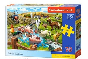 Dėlionė Castorland Darbai ūkyje, 70 d. kaina ir informacija | Dėlionės (puzzle) | pigu.lt