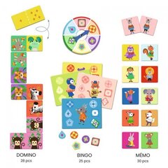 Žaidimų rinkinys Djeco Bingo Memo Domino kaina ir informacija | Stalo žaidimai, galvosūkiai | pigu.lt