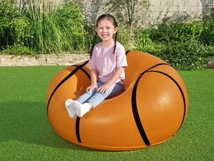 Pripučiamas fotelis Bestway Krepšinio kamuolys, rudas kaina ir informacija | Vaikiški sėdmaišiai, foteliai, pufai | pigu.lt