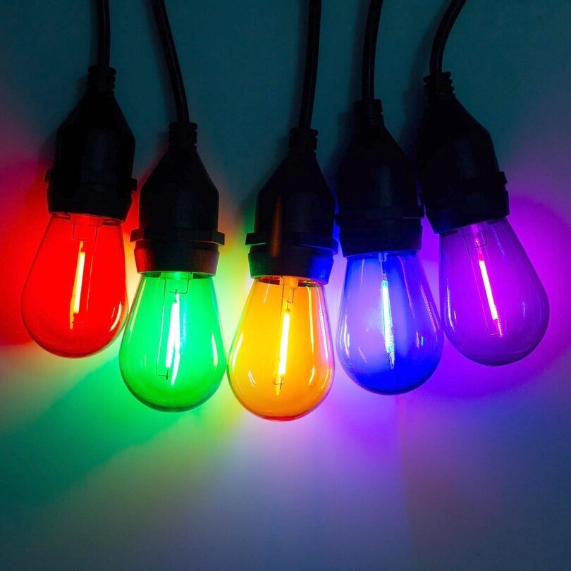 Avide LED lemputės girliandai 1W E27 Decor Filament, 5 vnt.t. kaina ir informacija | Elektros lemputės | pigu.lt