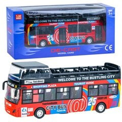 Žaislinis autobusas Die-Cast, raudonas kaina ir informacija | Žaislai berniukams | pigu.lt