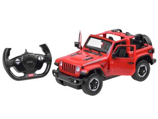 Nuotoliniu būdu valdomas RC automobilis Rastar Jeep Rubicon, raudonas kaina ir informacija | Žaislai berniukams | pigu.lt