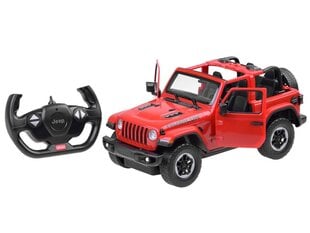 Nuotoliniu būdu valdomas RC automobilis Rastar Jeep Rubicon, raudonas цена и информация | Игрушки для мальчиков | pigu.lt