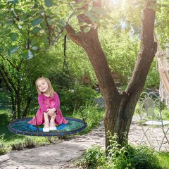 Tinklinė juodos spalvos sūpynė - 100 cm цена и информация | Садовые качели | pigu.lt