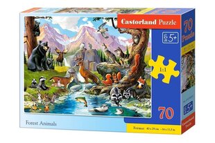 Dėlionė Castorland Miško gyvūnai, 70 d. kaina ir informacija | Dėlionės (puzzle) | pigu.lt