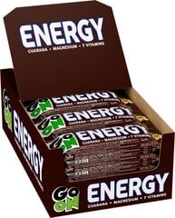 Proteino batonėlis su kofeinu Go On Energy Peanut&Caramel, 24 x 50 g kaina ir informacija | Batonėliai | pigu.lt