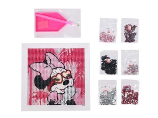 Deimantinė mozaika Minnie Mouse, 19x19 cm kaina ir informacija | Deimantinės mozaikos | pigu.lt