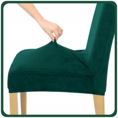 Kėdžių užvalkalai, 4 vnt., žali kaina ir informacija | Baldų užvalkalai | pigu.lt