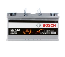 Prekė su pažeidimu.Akumuliatorius Bosch S5A13 AGM 95 AH 850A kaina ir informacija | Prekės su pažeidimu | pigu.lt