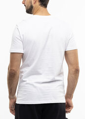 Marškinėliai vyrams 4F M1154 4FWSS24TTSHM1154 10, balti kaina ir informacija | Vyriški marškinėliai | pigu.lt
