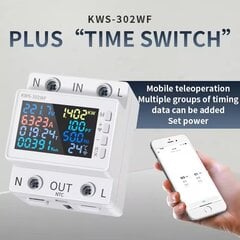 Smart многофункциональный измеритель напряжения KWS-302WF цена и информация | Выключатели, розетки | pigu.lt