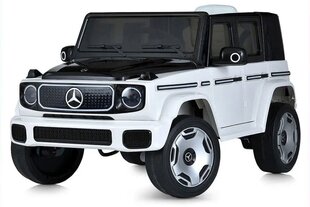 Vienvietis vaikiškas elektromobilis Rollzone Mercedes-Benz EQG, baltas kaina ir informacija | Elektromobiliai vaikams | pigu.lt