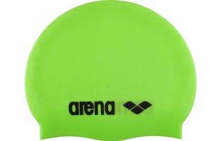 Silikoninės plaukimo kepurėlės Arena Classic Silicone, žalia kaina ir informacija | Plaukimo kepuraitės | pigu.lt