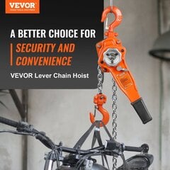 Рычажная цепная таль Vevor, 6T, 5.8 м цена и информация | Механические инструменты | pigu.lt